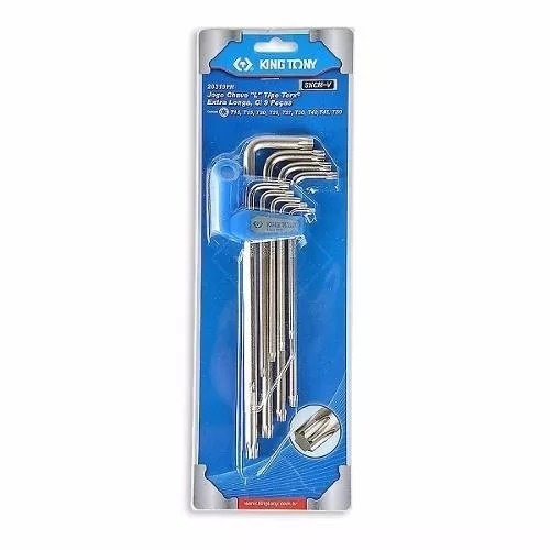 Jogo De Chave Torx Longa Tipo L 9pçs 20319pr King Tony